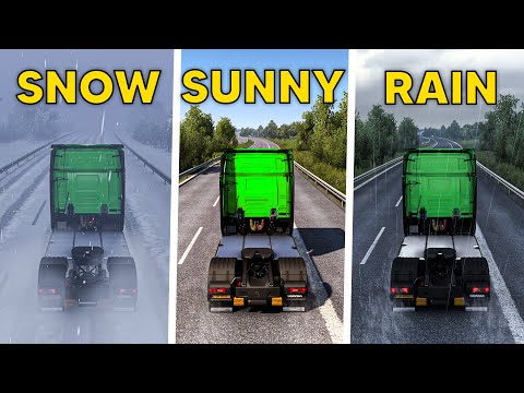 How does Snow or Rain Affect Handling in ETS2?
