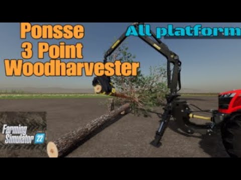 Ponsse 3 Point Woodharvester / New mod for all platforms on FS22