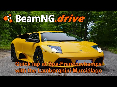 BeamNG | Quick lap at Spa-Francorchamps with the Lamborghini Murciélago