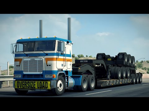 Stacked SCS Lowboy Trailers | American Truck Simulator Mod [ATS 1.39]