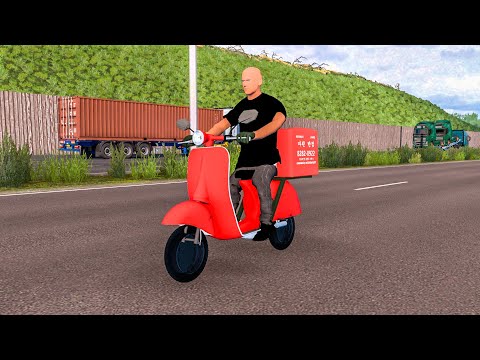 Faggio Scooter Mod For Euro Truck Simulator 2 1.40 and 1.41 [ Mod Review ]