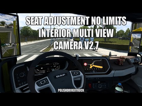 ✅[ETS2. V1.40]...PDT...Seat Adjustment No Limits (Interior Multi View Camera) v2.7
