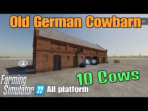 Old German Cowbarn / FS22 mod test for all platforms