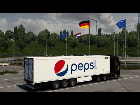 ETS2 1.46.2.13S 23/02/252/2023/1250 SKIN KRONE COOL LINER PEPSI BY RODONITCHO MODS 1.0 1.40 1.46