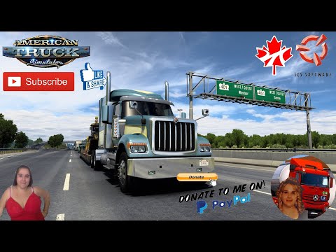American Truck Simulator (1.42) Discover Ontario map v0.0.5 Road ot Toronto Canada + DLC&#039;s &amp; Mods