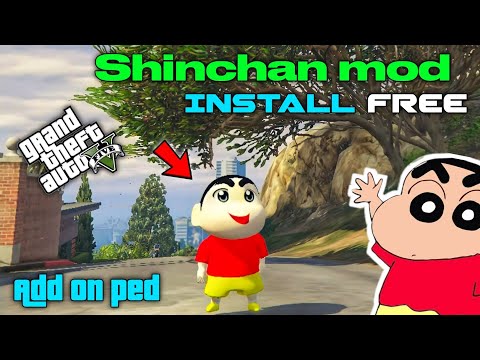 Gta 5 Shinchan mod free install | Gta 5 shinchan add on ped | ks play tamil #gta5 #shinchangta5