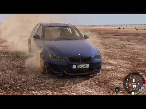 BMW M5 E60 V10 Brutal Acceleration - Beamng.drive mods