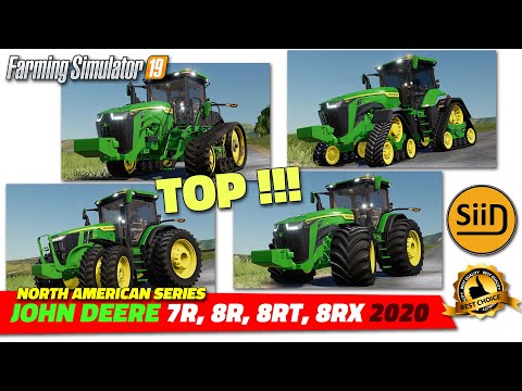 FS19 | NEW John Deere (2020) 7R, 8R, 8RT, 8RX US Version by SiiD - review
