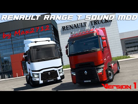 Renault Range T sound mod V1 by Max2712 | NEW 2021 Renault Trucks T Evolution Premiere | ETS2 Mods