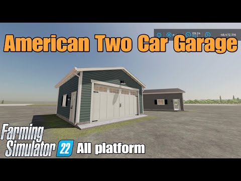 American Two Car Garage / FS22 mod for all platforms