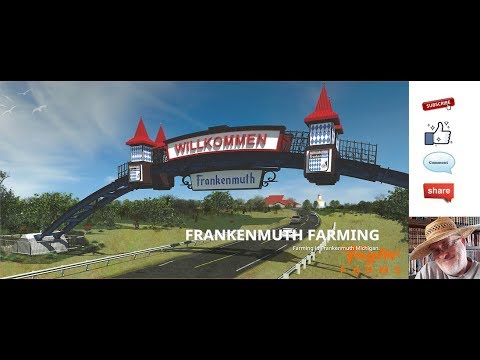 JD EP 249 Frankenmuth Farming Michigan with Taylor Farms drive around and info on the map