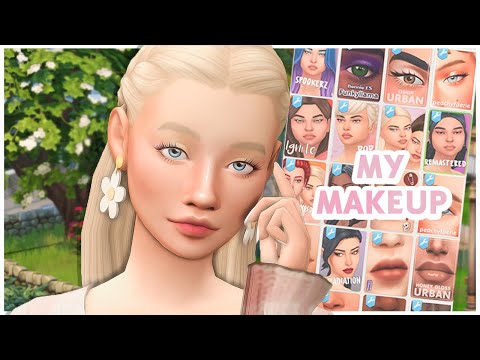 💗 MY MAKEUP COLLECTION | The Sims 4 Custom Content Showcase (Maxis Match)