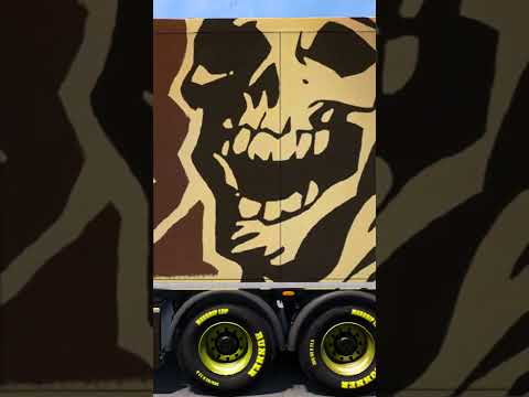 Euro Truck Simulator 2 Skull Knight Rider Skin #ets2 #ets2mods #skin #scania #2024
