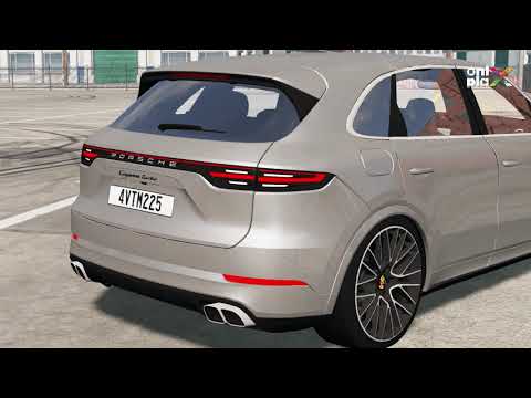 BeamNG.drive Porsche Cayenne Turbo (PO536) 2017 Free Ride, Crashes and Overview with Ray Tracing