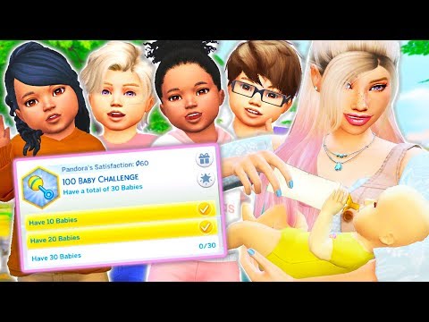 100 BABY CHALLENGE MOD REVIEW🍼👶 // THE SIMS 4