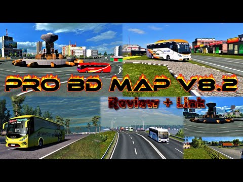 Pro BD Map V8.2 For 1.35.x.x | Review + Link | Bangladesh Map | Euro Truck Simulator 2 |