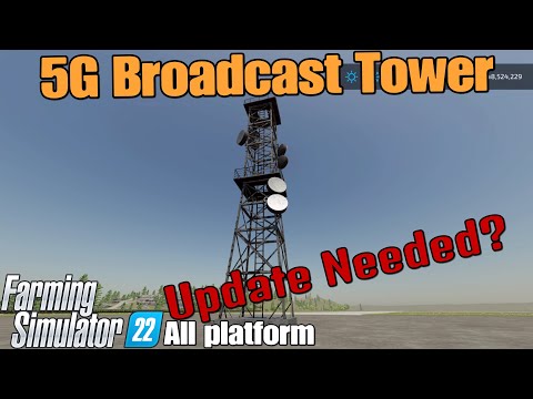 5G Broadcast Tower / FS22 mod test for all platforms