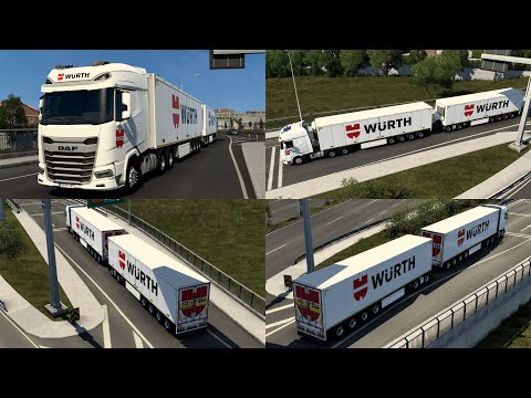 ETS2 1.46.2.13S 50/01/50/2023/1048 SKIN SCS TRAILERS WÜRTH BY RODONITCHO MODS 1.0 1.40 1.46