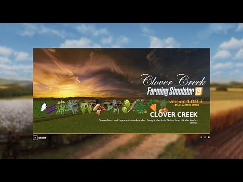 FS19 Clover Creek plus 12 crops Fly Thru