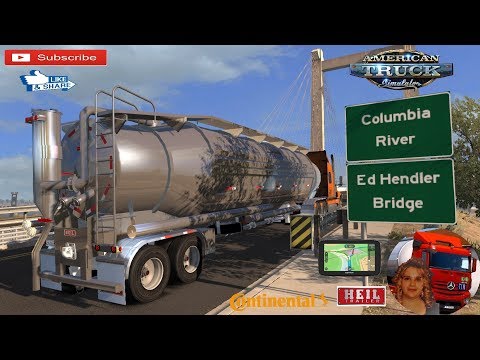 American Truck Simulator (1.35) Heil Super Flo Pneumatic Ownable Trailer 1.35.x + DLC&#039;s &amp; Mods