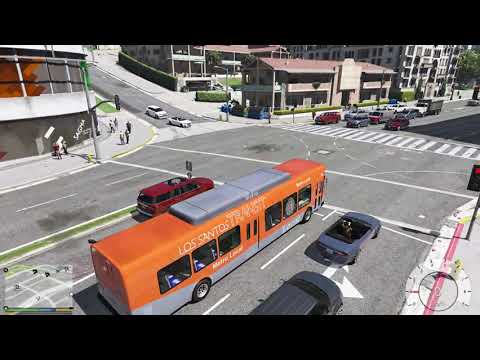 Riding the 4, Los Santos Bus Service (GTA 5 Mod)