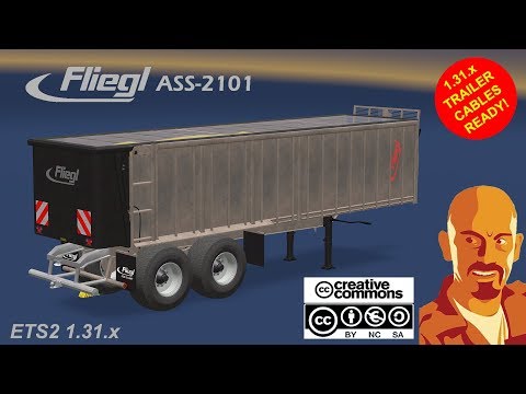 FLIEGL ASS2101 AGRICULTURAL TRAILER ETS2 1.31.x (NEEDS AGRAR TRUCK).