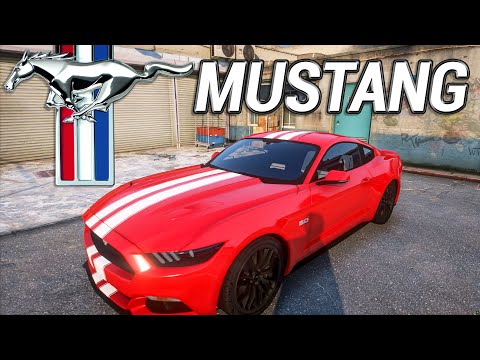 GTA V 2015 Ford Mustang [Add-On] + Realistic SuperCharged V8 Engine Sound Showcase [4K]