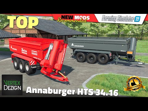 FS22 | Annaburger HTS 34.16 (by Vertex Dezign) - Farming Simulator 22 New Mods Review (2K 60FPS)