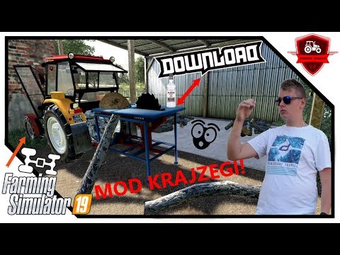 Farming Simulator 2019 ⭐ Krajzega MOD DOWNLOAD! ⭐ URSUS po remoncie! Tniemy śfagra drzewo na opał! ⭐