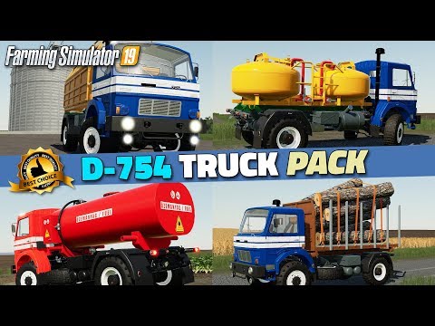 FS19 | D-754 Truck Pack v1.2.0 - review