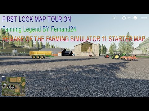 farming simulator 19 MAP FIRST LOOK FARMING LEDGEND REDONE FS 11 MAP