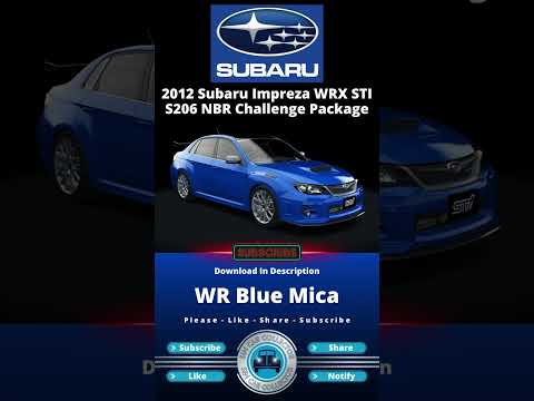 Subaru Impreza WRX STI S206 NBR Challenge Package 2012 - Assetto Corsa FREE - #assettocorsa #shorts