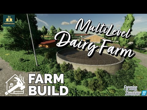 Incredible Multi-Leveled Dairy Farm in FS22: Maximize Your Space!