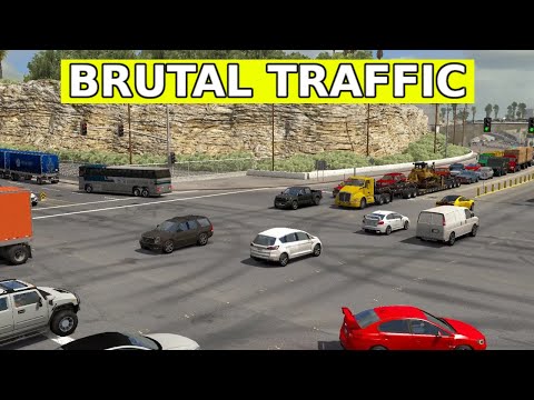 (ATS 1.39) Brutal Traffic by Kass - American Truck Simulator Mod