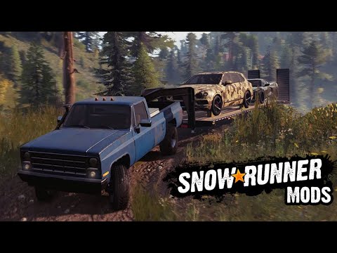 Delta Pickup with Gooseneck Trailer | SnowRunner MODS