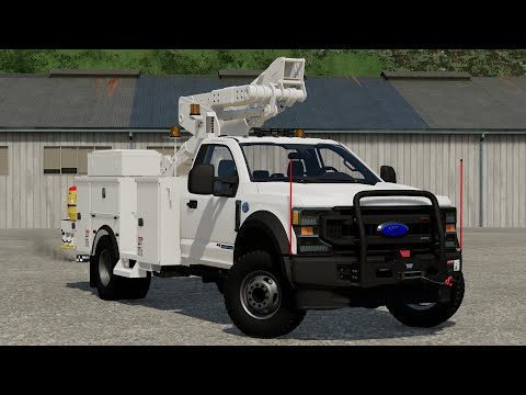 Farming Simulator 22 Ford F600 Service/Bucket Truck Mod