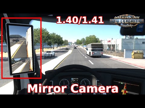 (ATS 1.40-1.41) Mirror Camera Mod | American Truck Simulator Mods