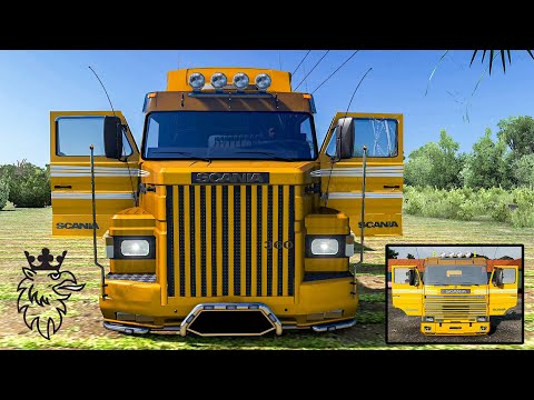 SCANIA 113H Truck Mod with Door Animation - ETS2/ATS v1.39/1.40