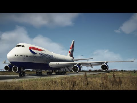 GTA V - British Airways Boeing 747-400 Departure at Los Santos International Airport