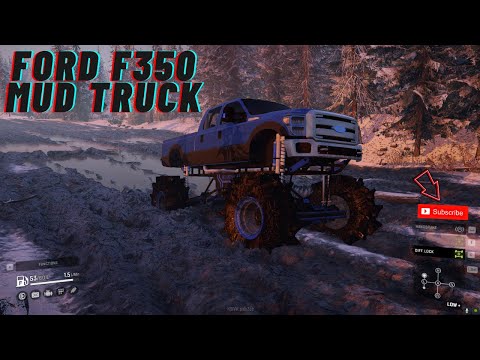 SnowRunner Mod Review | FORD F350 MUD TRUCK!