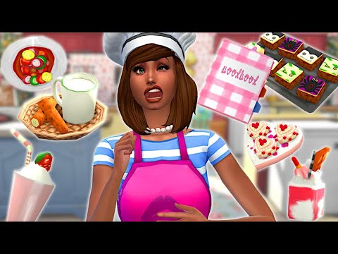 The ultimate baking show in the sims 4 // Sims 4 grannies cookbook mod
