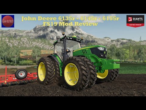 John Deere 6135r - 6145r - 6155r - Farming Simulator 19 Mod Review