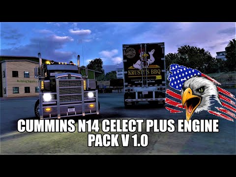ATS 4K★ 1.40: Open Beta | Cummins N14 Celect Plus engine pack v 1.0 | American Truck Simulator