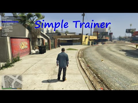 How to install the simple trainer in GTA V | The best mod menu ever | 1080P