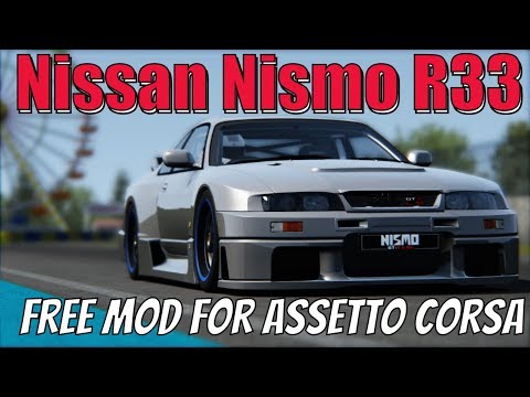Nissan Nismo R33 GT-R for Assetto Corsa - Review and Drive (Free Mod with Download Link)