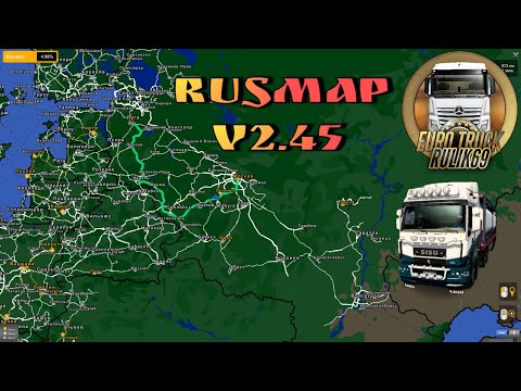 Карта RusMap v2.45 [upd 21.09.22] для Euro Truck Simulator 2 (v1.45.x)