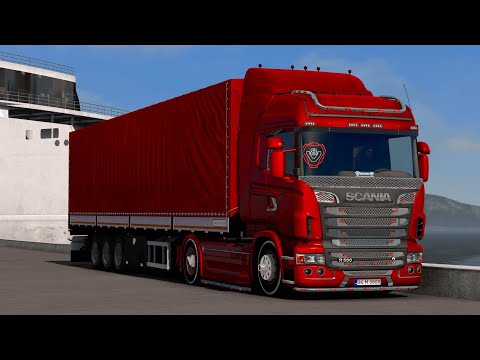 Euro Truck Simulator-2. Scania_V8_Open_pipe_with_FKM_Garage_exhaust_system_V3.5. TruckersMP