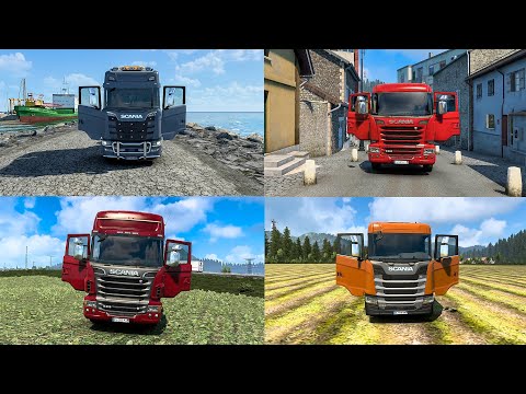 All Scania Trucks Door Animation Mod - ETS2 1.40,1.41,1.42