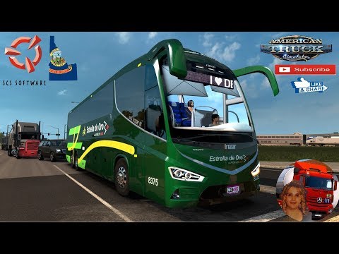 American Truck Simulator (1.36) Irizar i8 by DBMX Travel in Idaho Ontario to Boise + DLC&#039;s &amp; Mods