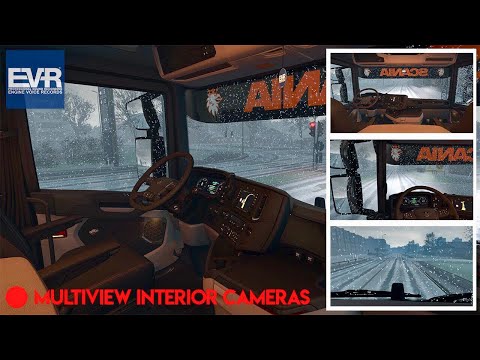 ETS2 [1.33] - EVR Scania R440 Euro 5 Sound + Interior Multi-view Cameras + Frosty Winter Weather Mod